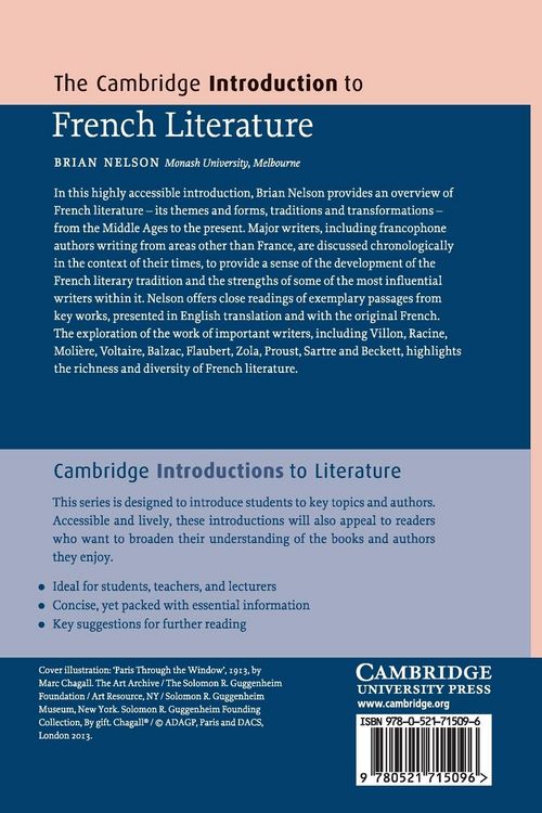 Produktbild: The Cambridge Introduction to French Literature
