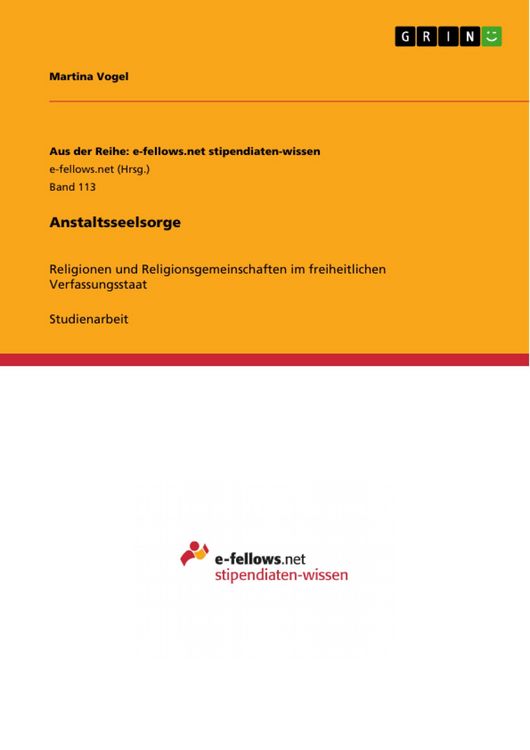 Produktbild: Anstaltsseelsorge
