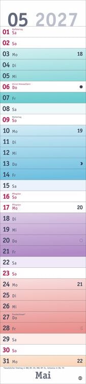 Produktbild: Bunte Wochen Langplaner 2027