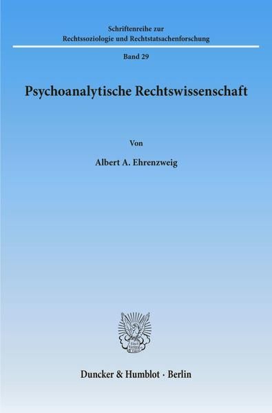 Produktbild: Psychoanalytische Rechtswissenschaft.