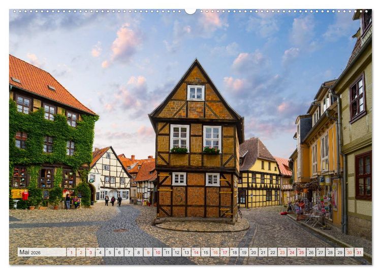 Produktbild: Quedlinburg Impressionen (Wandkalender 2026 DIN A2 quer), CALVENDO Monatskalender