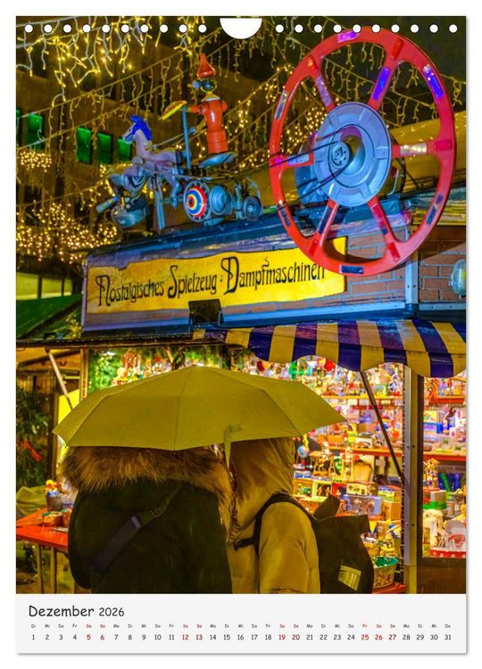 Produktbild: Sch&uuml;tzende Schirme - Auch bei Regen kann das Leben bunt sein (Wandkalender 2026 DIN A4 hoch), CALVENDO Monatskalender