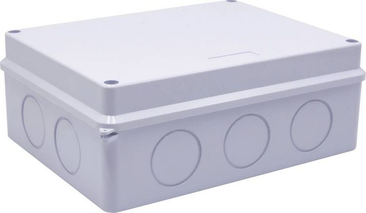 Produktbild: TRU COMPONENTS TC-RB 200x155x80 TC-10239108 Installations-Geh&auml;use ABS Kunststoff Wei&szlig; 1St.