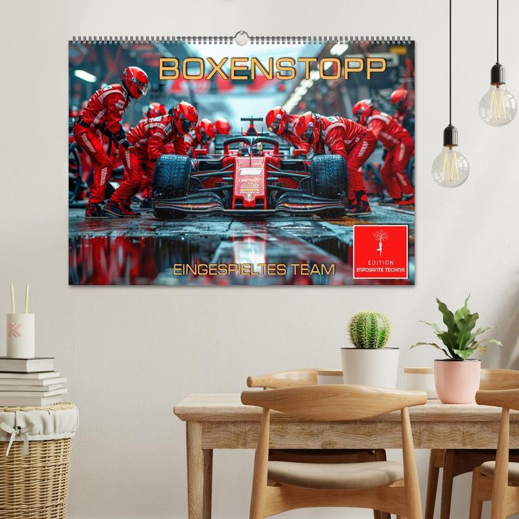 Produktbild: Boxenstopp - eingespieltes Team (Wandkalender 2026 DIN A2 quer), CALVENDO Monatskalender