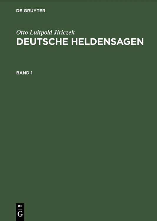 Produktbild: Deutsche Heldensagen. Band 1