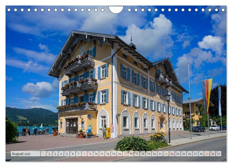 Produktbild: Der Tegernsee - Urlaubsparadies Bayerische Voralpen (Wandkalender 2026 DIN A4 quer), CALVENDO Monatskalender