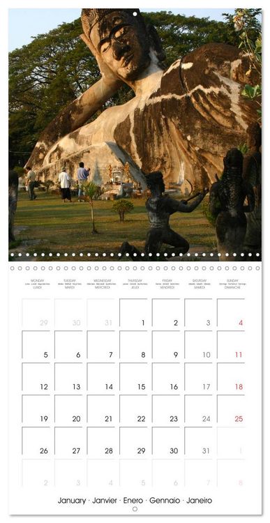 Produktbild: People's Democratic Republic - Laos (Wall Calendar 2026 12 &times; 12 Inch) CALVENDO 12 Month Wall Calendar