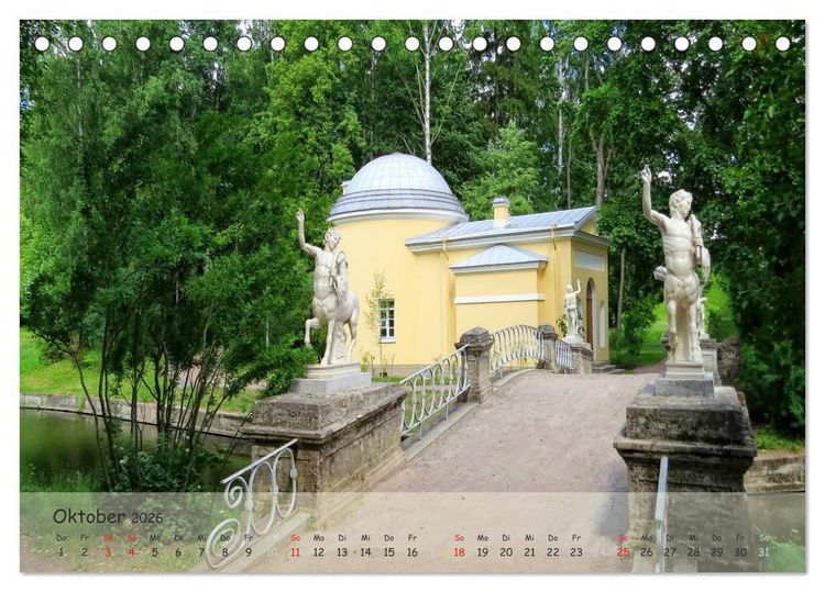 Produktbild: Sankt Petersburg - Pal&auml;ste der Umgebung (Tischkalender 2026 DIN A5 quer), CALVENDO Monatskalender
