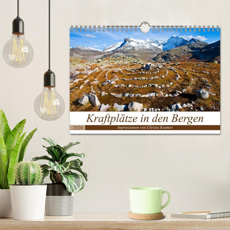 Produktbild: Kraftpl&auml;tze in den Bergen (Wandkalender 2026 DIN A4 quer), CALVENDO Monatskalender
