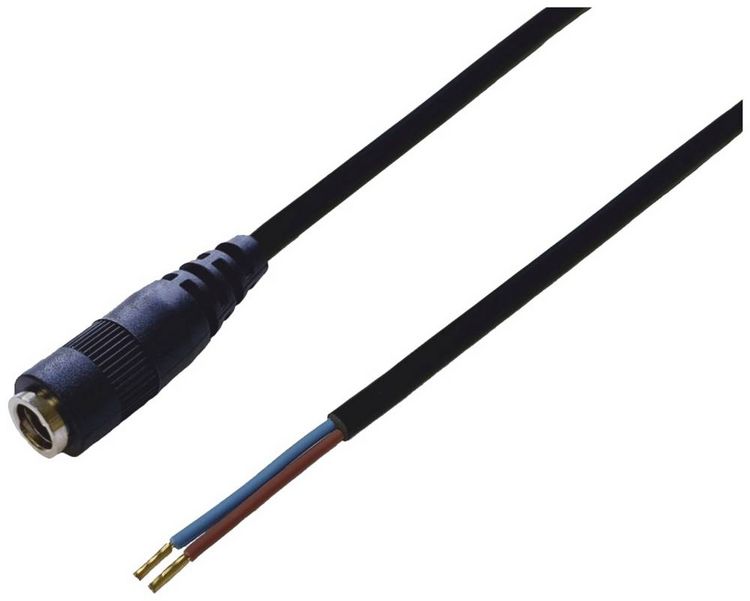 Produktbild: BKL Electronic 075913 DC-Steckverbinder DC-Kupplung - Aderendh&uuml;lsen 2.5 mm 1.5 m 1 St. Single
