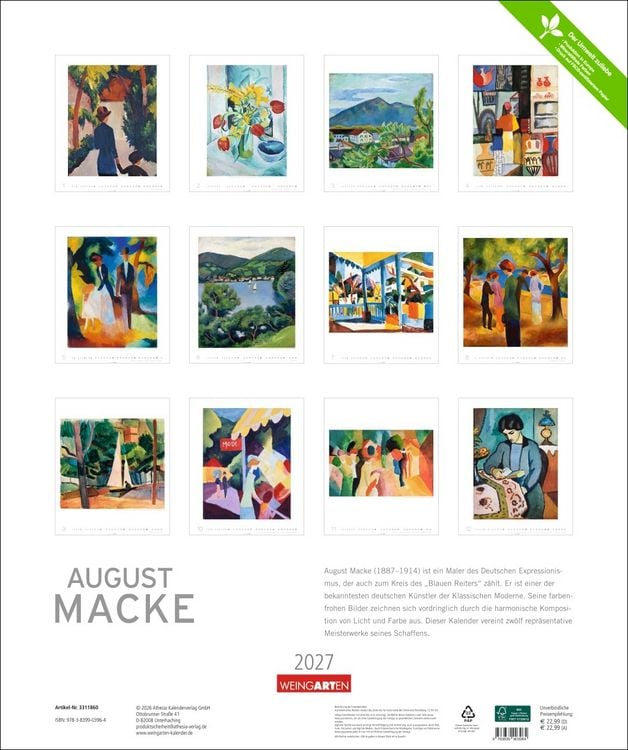 Produktbild: August Macke Edition Kalender 2027