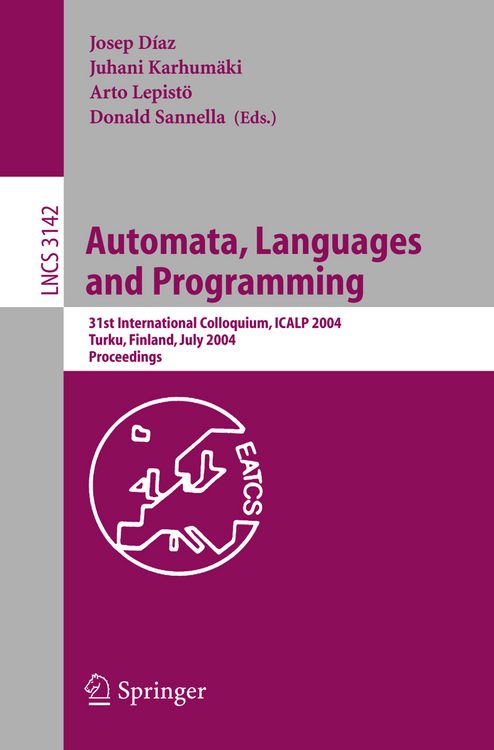 Produktbild: Automata, Languages and Programming