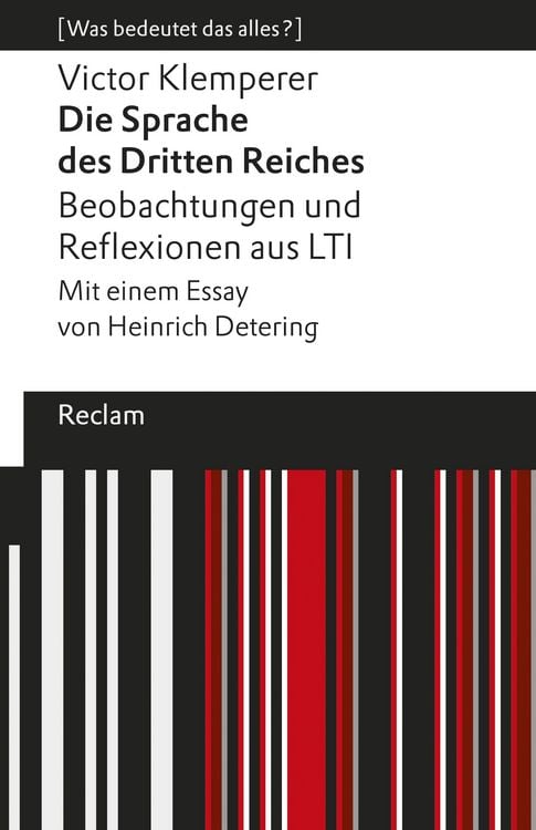 Bild vom Artikel Die Sprache des Dritten Reiches. Beobachtungen und Reflexionen aus LTI vom Autor Victor Klemperer