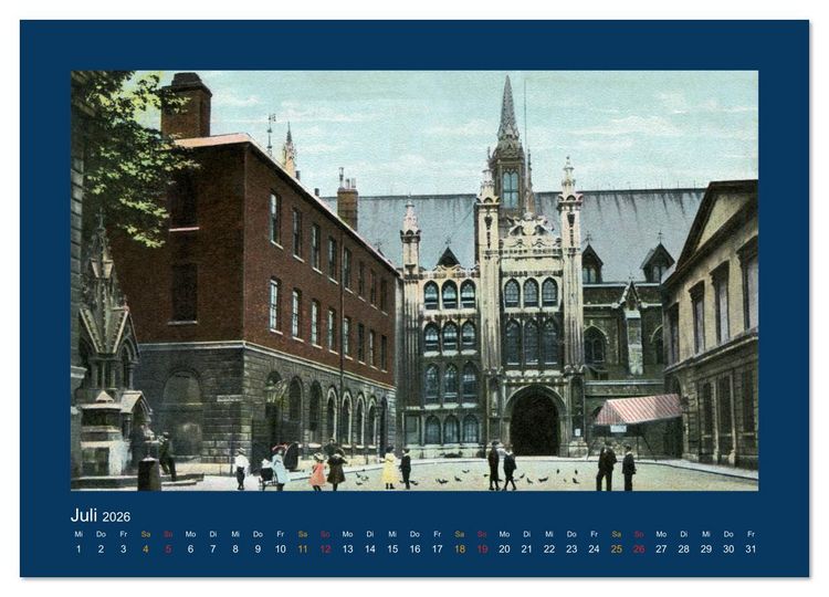 Produktbild: Historisches London von 1888 bis 1918 (Wandkalender 2026 DIN A3 quer), CALVENDO Monatskalender