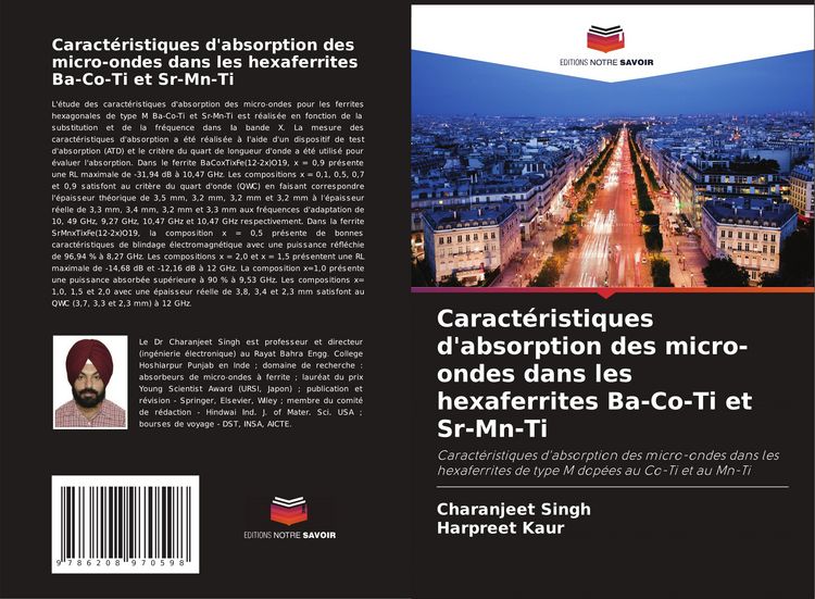 Produktbild: Caract&eacute;ristiques d'absorption des micro-ondes dans les hexaferrites Ba-Co-Ti et Sr-Mn-Ti