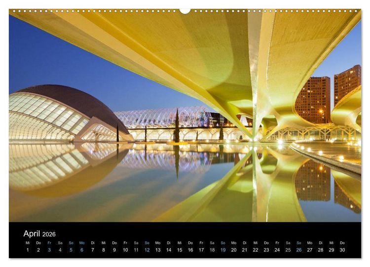 Produktbild: Metropolen zur blauen Stunde 2026 (Wandkalender 2026 DIN A2 quer), CALVENDO Monatskalender