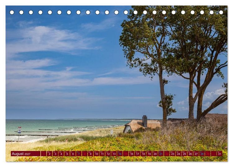 Produktbild: Mecklenburg-Western Pomerania. Impressions from the Baltic coast (Desk Calendar 2027 DIN A5 landscape), CALVENDO 12 Month DeskCalendar