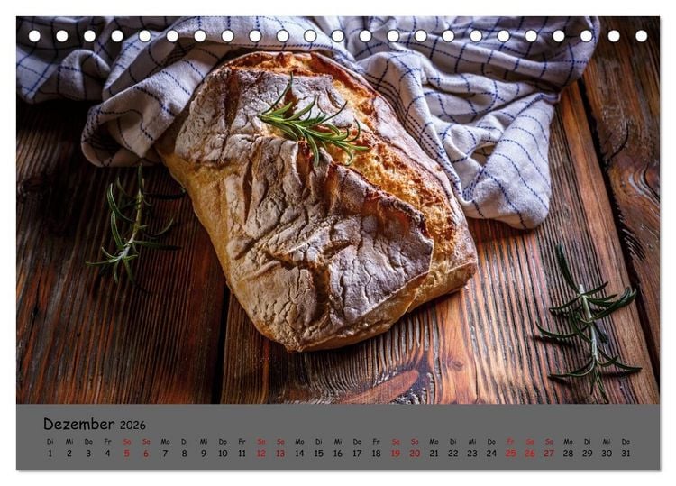 Produktbild: Mein Brotkalender (Tischkalender 2026 DIN A5 quer), CALVENDO Monatskalender