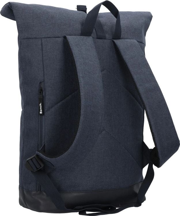 Produktbild: Bench classic Roll-Top Rucksack, dunkelblau/wei&szlig;