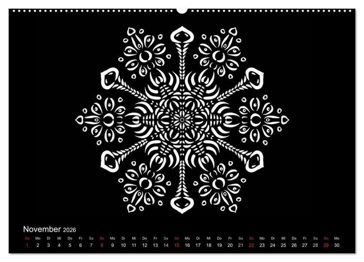 Produktbild: Entspannung und Ruhe durch Mandalas (hochwertiger Premium Wandkalender 2026 DIN A2 quer), Kunstdruck in Hochglanz