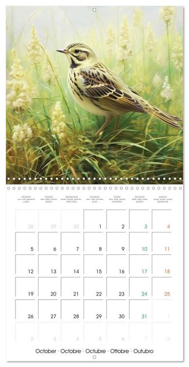 Produktbild: Ailes en sc&egrave;ne (Calendrier mural carr&eacute; 2026 30x30 cm) Calendrier double avec une page pour vos prises de notes