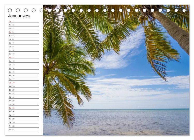 Produktbild: FLORIDA KEYS und KEY WEST Malerische Reiseroute (Tischkalender 2026 DIN A5 quer), CALVENDO Monatskalender