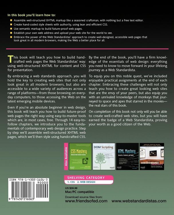 Produktbild: HTML and CSS Web Standards Solutions