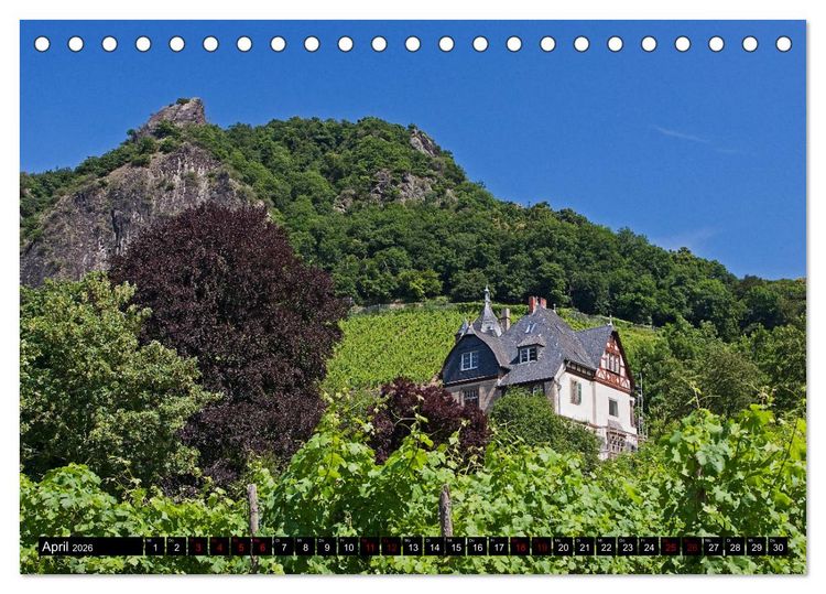 Produktbild: Bad Honnef - Rheinisches Nizza (Tischkalender 2026 DIN A5 quer), CALVENDO Monatskalender