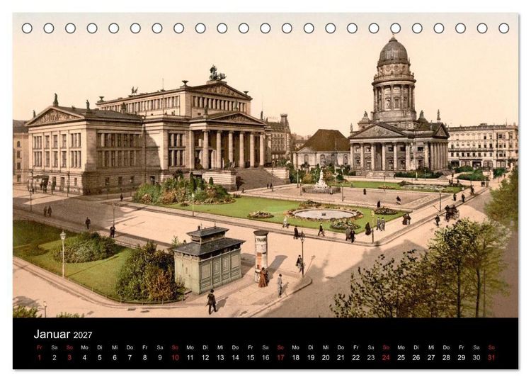 Produktbild: Berlin um 1900 (Tischkalender 2027 DIN A5 quer), CALVENDO Monatskalender