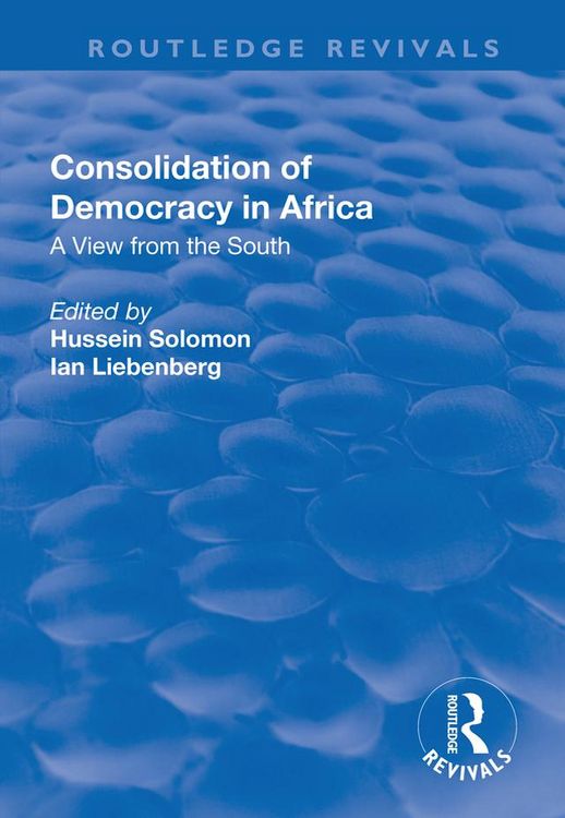 Produktbild: Consolidation of Democracy in Africa