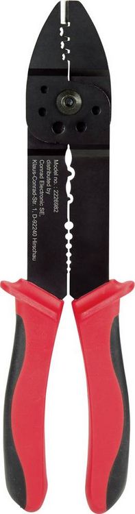 Produktbild: TOOLCRAFT PLC-4131 TO-6680946 Crimp- und Abisolierzange 1.5 bis 6mm&sup2;