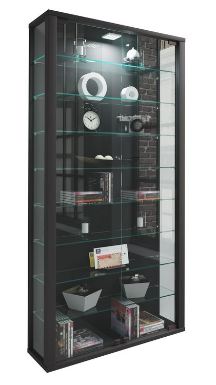 Produktbild: Holz Glas Stand Vitrine Sammelvitrine Lumo Maxi