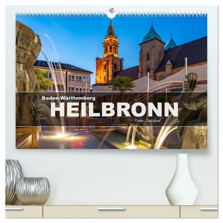 Produktbild: Baden-W&uuml;rttemberg - Heilbronn (hochwertiger Premium Wandkalender 2026 DIN A2 quer), Kunstdruck in Hochglanz