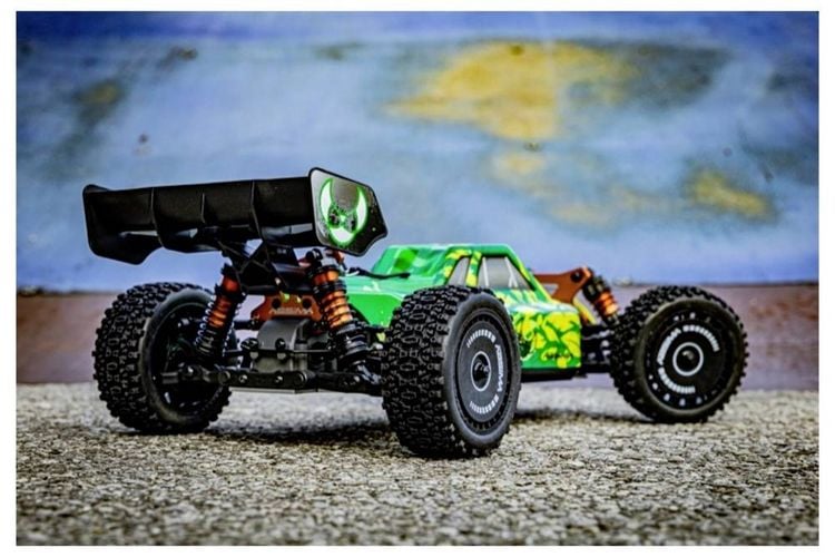 Produktbild: Absima 1:12 EP Buggy \"Neon Furry\" 4WD BL RTR Green Brushless 1:12 RC Modellauto Elektro Buggy Allradantrieb (4WD) RtR 2,4GHz Inkl