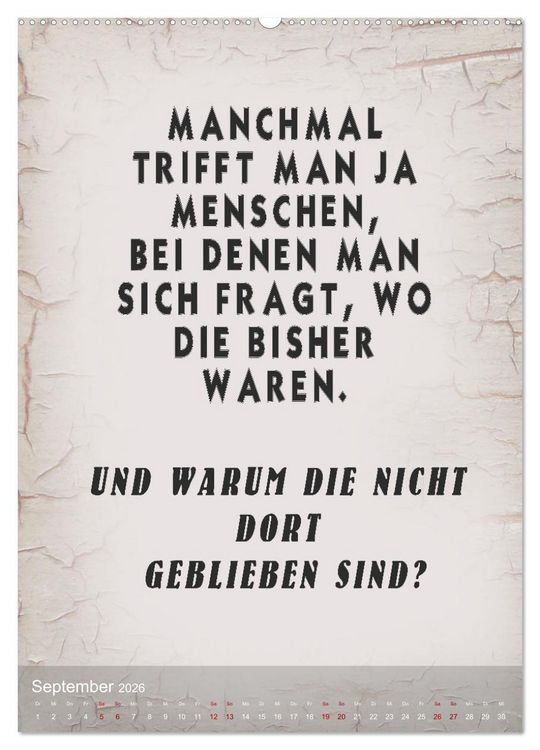 Produktbild: Ziemlich schlecht gelaunt (Wandkalender 2026 DIN A2 hoch), CALVENDO Monatskalender