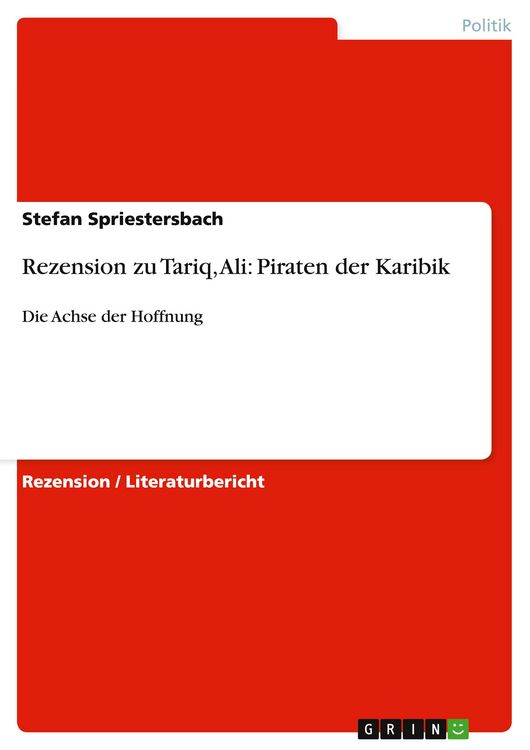 Produktbild: Rezension zu Tariq, Ali: Piraten der Karibik