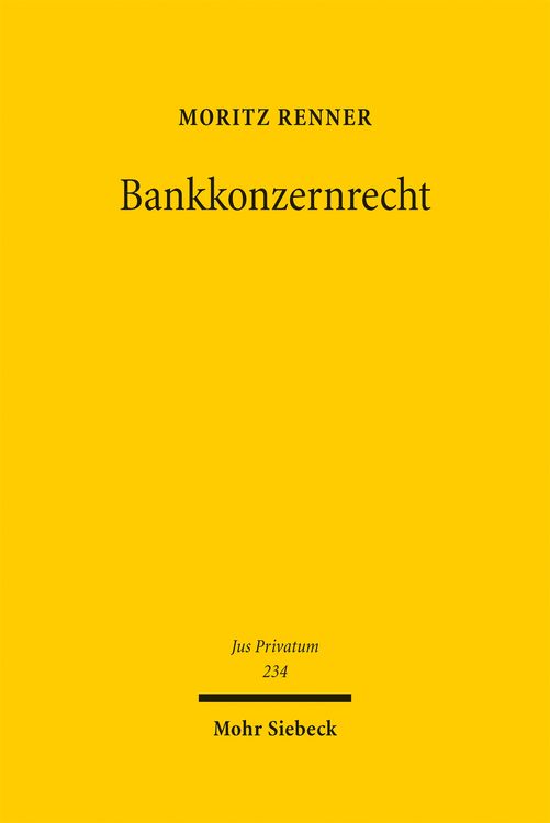 Produktbild: Bankkonzernrecht