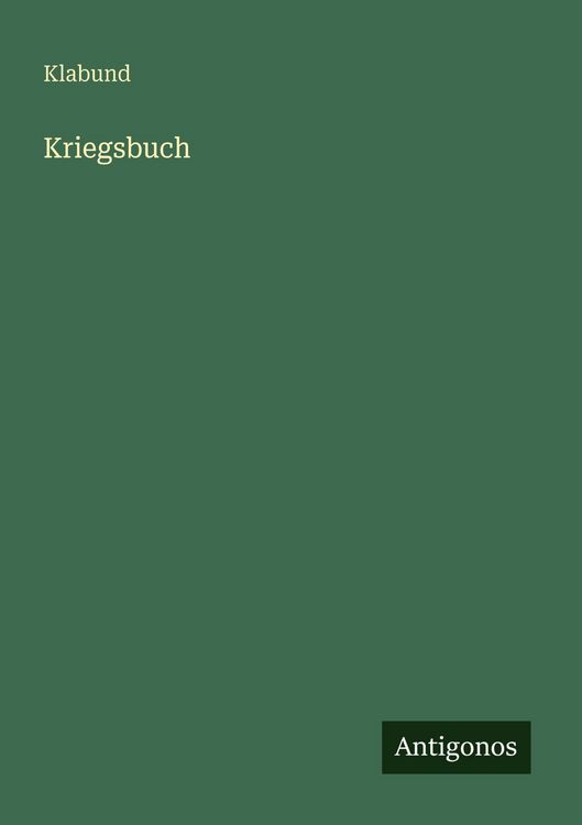 Produktbild: Kriegsbuch