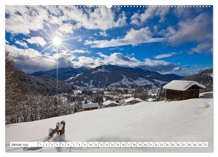 Produktbild: Wagrain Kleinarl im sch&ouml;nen Salzburger Land (hochwertiger Premium Wandkalender 2026 DIN A2 quer), Kunstdruck in Hochglanz