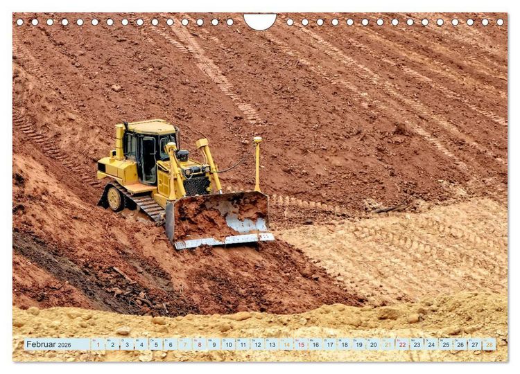 Produktbild: Bulldozer - b&auml;renstarke Arbeitstiere (Wandkalender 2026 DIN A4 quer), CALVENDO Monatskalender