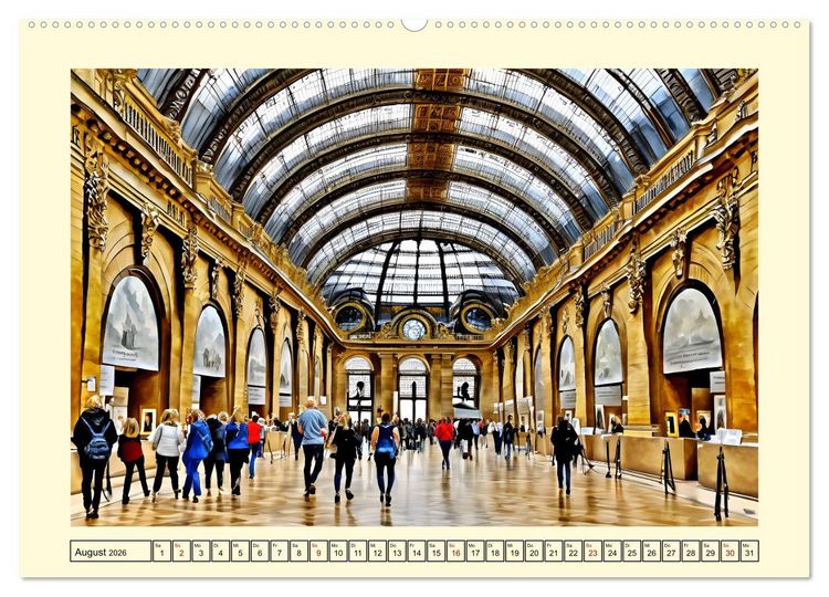 Produktbild: Paris - Stadt der Liebe (hochwertiger Premium Wandkalender 2026 DIN A2 quer), Kunstdruck in Hochglanz