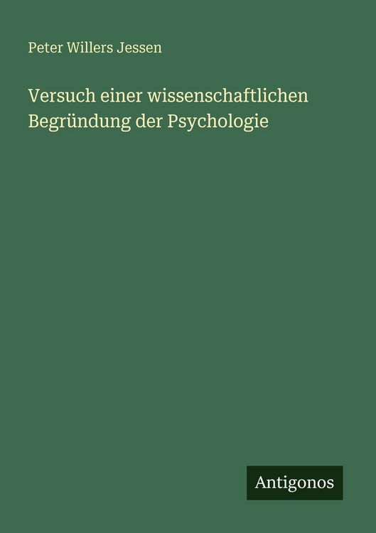 Produktbild: Versuch einer wissenschaftlichen Begr&uuml;ndung der Psychologie