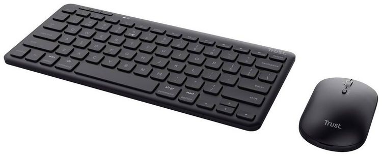 Produktbild: Trust Lyra WL Bluetooth&reg;, Funk Tastatur, Maus-Set Wiederaufladbar, Ger&auml;uscharme Tasten, Spritzwassergesch&uuml;tzt, Multimediatasten