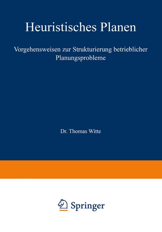 Produktbild: Heuristisches Planen