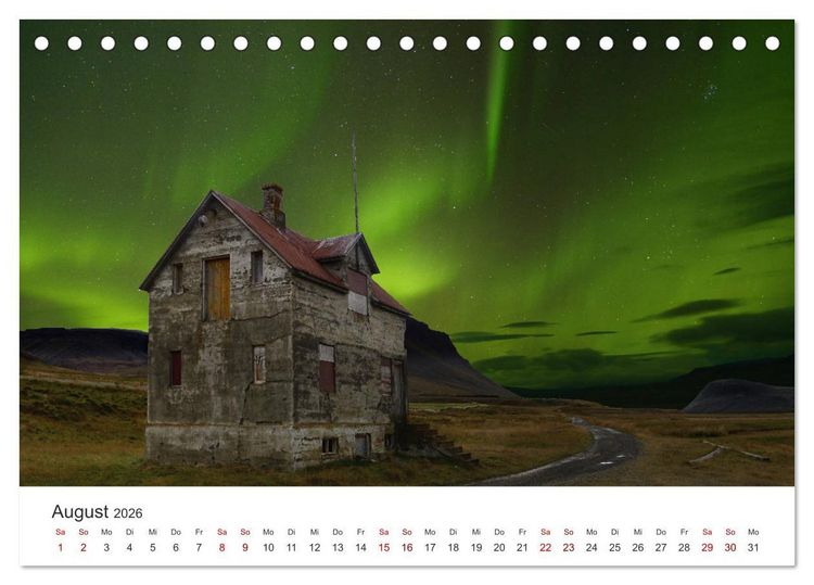 Produktbild: Landschaftstr&auml;ume in den Westfjorden (Tischkalender 2026 DIN A5 quer), CALVENDO Monatskalender