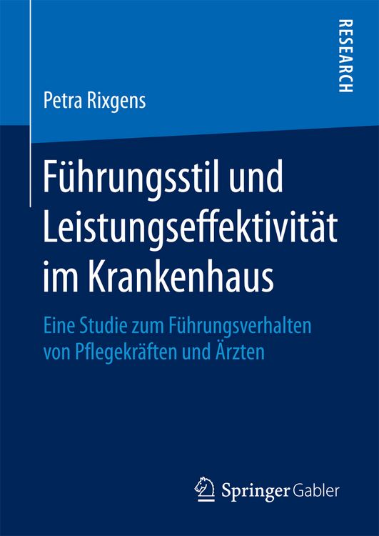 Produktbild: F&uuml;hrungsstil und Leistungseffektivit&auml;t im Krankenhaus