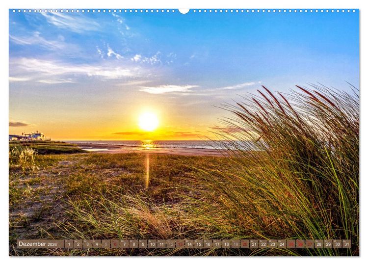 Produktbild: INSELLIEBE NORDERNEY (hochwertiger Premium Wandkalender 2026 DIN A2 quer), Kunstdruck in Hochglanz