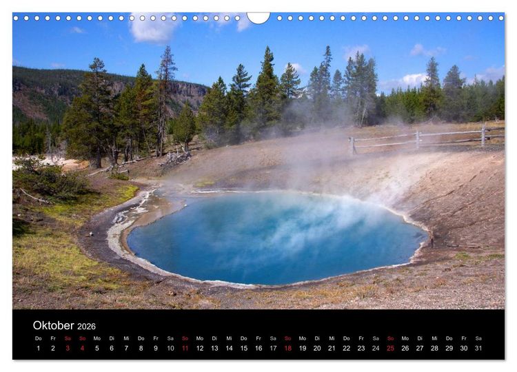 Produktbild: Yellowstone Impressionen (Wandkalender 2026 DIN A3 quer), CALVENDO Monatskalender