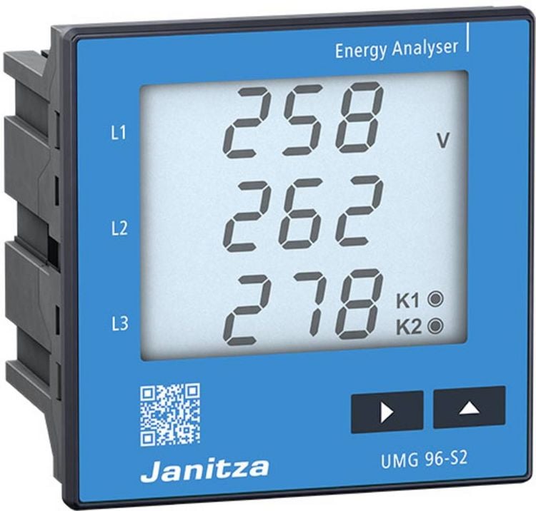 Produktbild: Janitza UMG 96-S2 Digitales Einbaumessger&auml;t