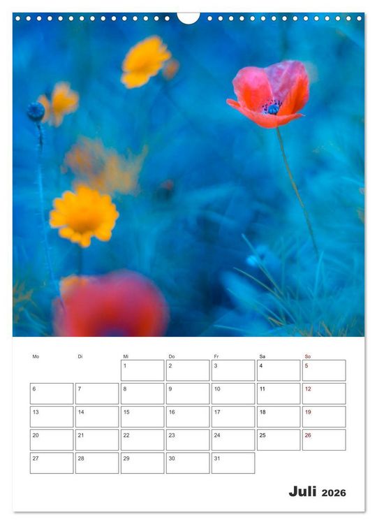 Produktbild: Farbiger Bl&uuml;tentraum (Wandkalender 2026 DIN A3 hoch), CALVENDO Monatskalender